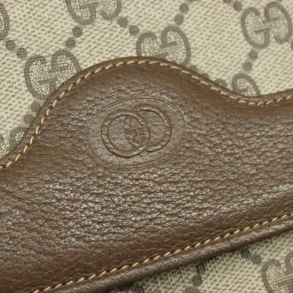 GUCCI GG Supreme Shoulder Bag PVC Beige Gold 004 256 0024 Auth ki5813 - Picture 12 of 14